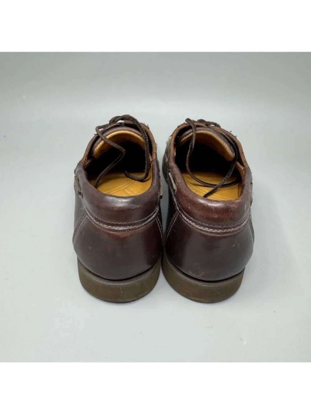 Allen Edmonds Mens Size 11D Dark Brown Leather Key Largo Boat Shoes